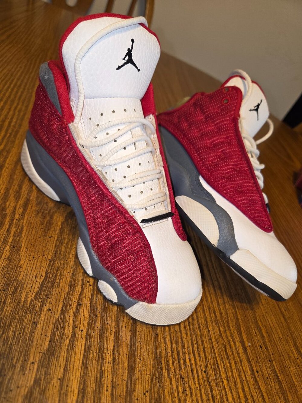 Boys nike air jordan 13 retro "red flint" shoes size 1Y